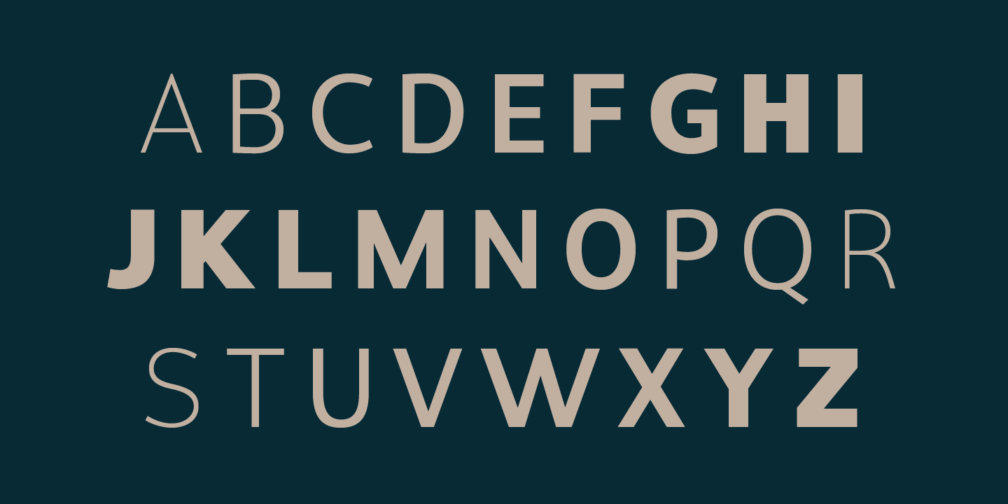 Ejemplo de fuente Proda Sans Extra Bold Italic